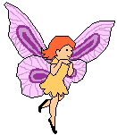 angel or fairy with purple wings animated gif