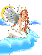 angel on a cloud animated gif