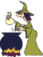 animated halloween witch