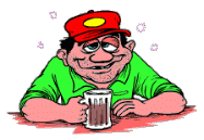 good old boy drinking beer animated gif