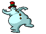 dancing frosty snowman animated gif