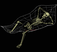 skeleton reclining hammock animated gif