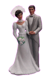 bride and groom animated gif