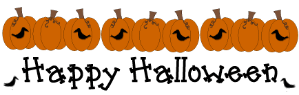 happy halloween pumpkin line animation