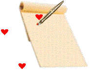 pen writes love you animated gif