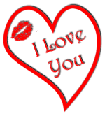 I love you kiss heart animated gif