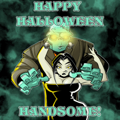 Happy Halloween Handsome animated gif