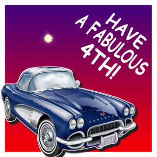 Corvette have a fabulous 4th animated gif