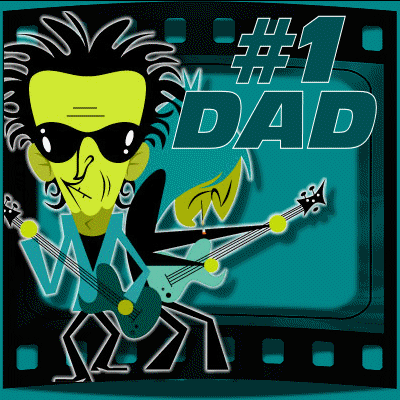 Rocker #1 Dad animated gif