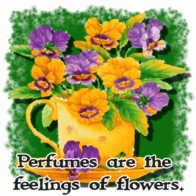 perfumes are the feelings of flowers animated gif