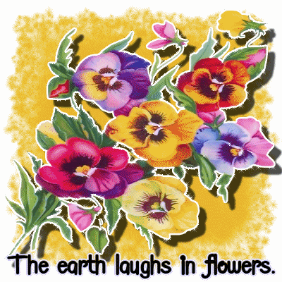 the earth laughs in flowers animated gif