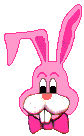 pink rabbit head animated gif