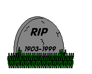 green hands emerge from grave onto headstone animated gif