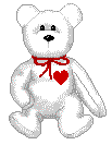 cute teddy bear with beating heart animated gif