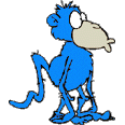 blue monkey animated gif